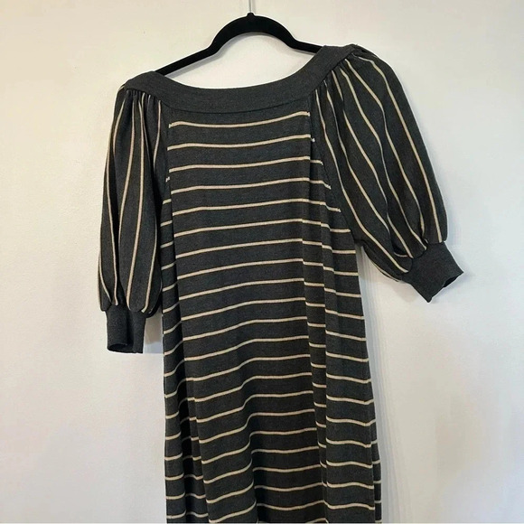 Dress Barn Women's Striped Short Puff Sleeve Dress w/ Front Pockets Sz 14/16 GUC - Picture 8 of 11